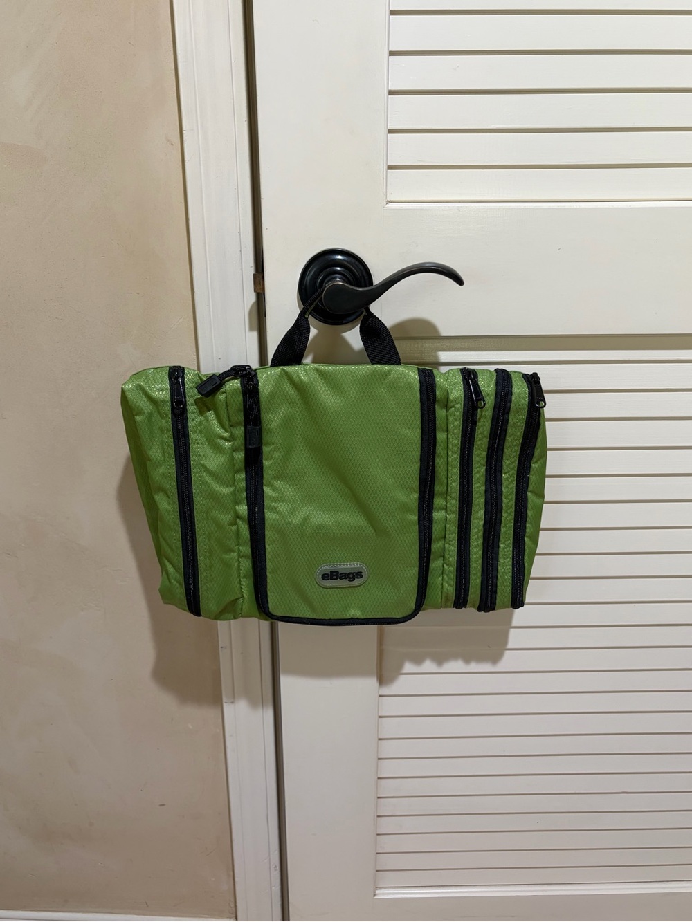 eBags Classic Pack-it-Flat Toiletry Kit in green